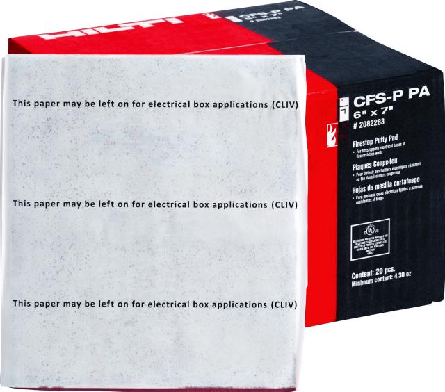 Where to rent Firestop Putty Pad Hilti 7-1 4 x7-1 4 in Pasco WA