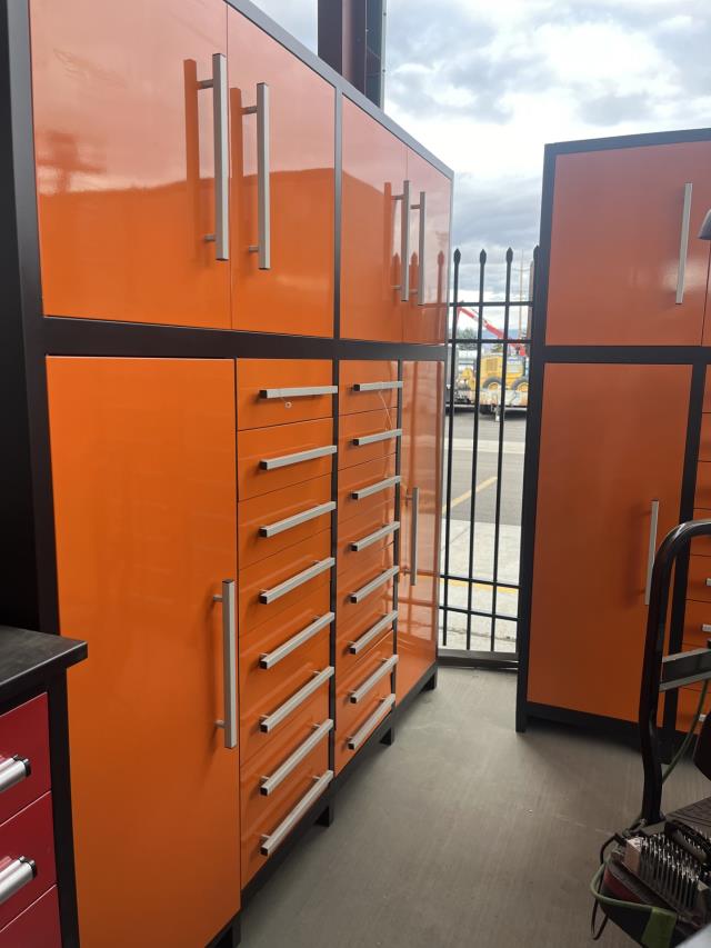 Where to rent Work Cabinet 7ft 16 Drawer Orange in Pasco WA